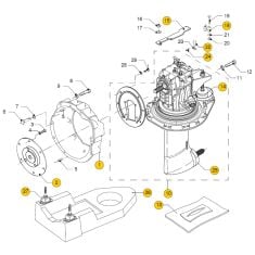 Vetus m4.15 - M4.17 Saildrive ZF SD10