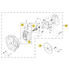 Vetus M4.15 - M4.17 - M4.35 - M4.45 Adaptor kit saildrive 120S