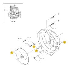 Vetus M4.17 - M4.45 Flywheel housing TMC40