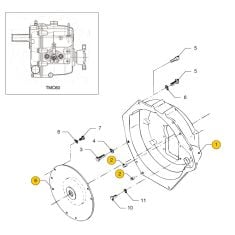 Vetus M4.17 - M4.45 Flywheel housing TMC60 ver2