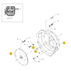 Vetus M4.17 - M4.45 Flywheel housing ZF10M