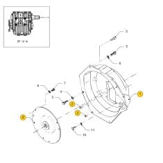 Vetus M4.17 - M4.45 Flywheel housing ZF12