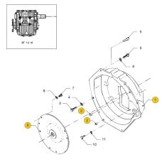 Vetus M4.17 - M4.45 Flywheel housing ZF12M