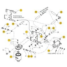 Vetus M4.35 - M4.45 Fuel filter