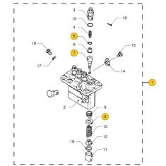 Vetus M4.15 - M4.17 - M4.35 - M4.45 Fuel pump