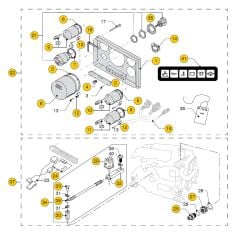 Vetus M4.15 - M4.17 - M4.35 - M4.45 Instr. panel model 34