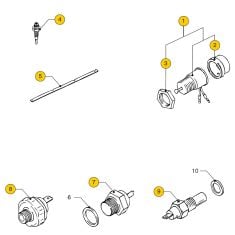 Vetus M4.15, M4.17, M4.35, M4.45, M4.55, M4.56 Sender units + switches