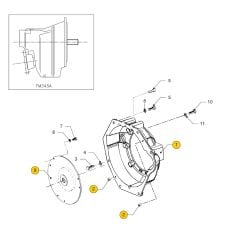 Vetus M4.55 - M4.56 Flywheel housing TM345(A)