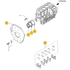 Vetus M4.55 - M5.56 Engine block - 2