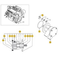 Vetus Seawater pump, type 40 - M4.55 - M5.56