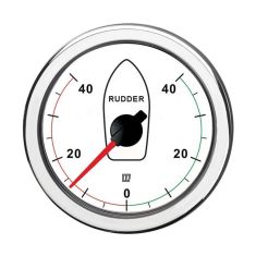 Rorindikator hvid 100 mm synlig urskive / 100 mm udskæring 12/24 V