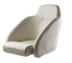 Queen. Komfortabel Flip-Up styrestol - hvid