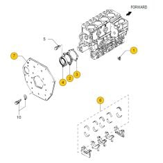 Vetus  Engine block M4.15 - M4.17 - M4.35 - M4.45 - Part2