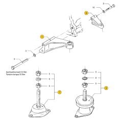 Vetus Engine supports for M2.02, M2.04, M2.06, M2C5, M2D5, M2.13 & M2.18