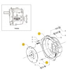 Vetus M2.02 M2.04 M2.06 M2.C5 M2.13 M2.18 M2.D5 Flywheel housing TMC60 (A)