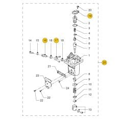 Vetus Fuel pump for M2.02, M2.04, M2.06, M2.C5, M2D5, M2.13, M2.18