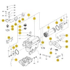 Vetus Heat exchanger unit - fits M2.02, M2.04, M2.06, M2.C5, M2D5, M2.13, M2.18