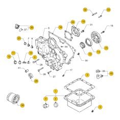 Vetus  Oil sump - Oil pump for M2.02, M2.04, M2.06, M2C5, M2D5, M2.13 & M2.18