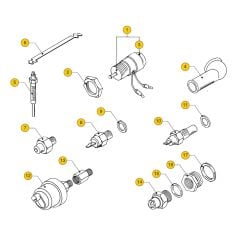 Vetus Sender units - switches for engine M2.02, M2.04, M2.06, M2.C5, M2.D5, M2.13, M2.18