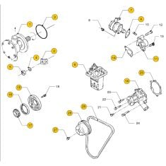 Vetus M2.02 - M2.04 - M2.06 - M2.C5 - M2.D5 Pumps