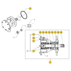 Vetus M2.04- M2.06 - M2.C5 - M2.D5 Seawater pump