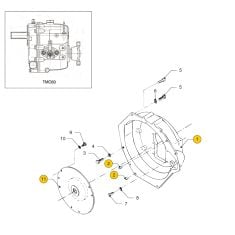 Vetus M4.55 - M4.56 Flywheel housing TMC60