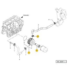 Vetus M4.55 Oil cooler 06-2009 ver2