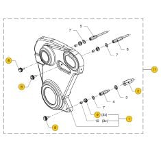 Vetus Protection cover >2016-04 for M4.35 - M4.45 M4.55 - M5.56