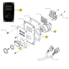 Vetus MP10A instrument panel parts