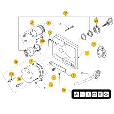 Instrument panel ‘22’ standard 2001<-