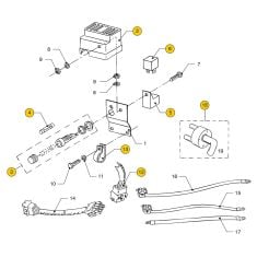 Vetus M2.02 - M2.04 - M2.06 - M2.C5 - M2.D5 Terminal box, > 2001