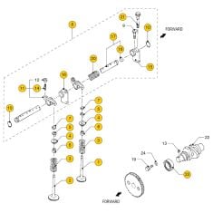 Vetus M4.14 - M4.15 - M4.35 - M4.45 Valves