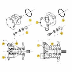 Vetus M4.15 - M4.17 Seawater pump