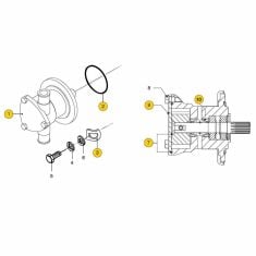 Vetus M4.35 - M4.45 Seawater pump