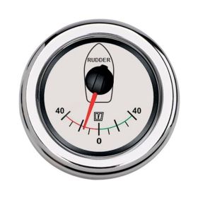 Rorindikator hvid 52 mm synlig urskive / 52 mm udskæring 12/24 V