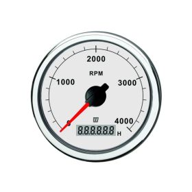 Vetus omdrejningstæller 0 - 5000 RPM med hvid urskive