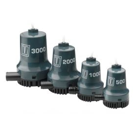 Dykpumpe/lænsepumpe 3800 L/h (1000 G/h) - 12 V, studs 28,5 mm