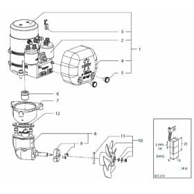 Vetus BOW3512 (A), (B), (C) reservedele - motoridentifikation 12216260 - fremstillet 1995 - 2014 (tunnel Ø 150)