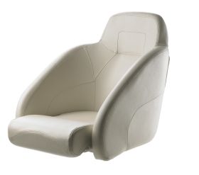 Queen. Komfortabel Flip-Up styrestol - hvid