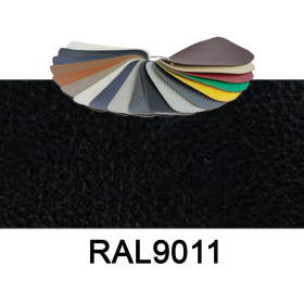 Marine vinyl / Kunstlæder - Graphite black, RAL 9011 -  til polstring af bådsæder og vægbeklædning - 5x1,37mtr. 