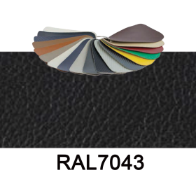 Marine vinyl / Kunstlæder - Traffic grey, RAL 7043 - til polstring af bådsæder og vægbeklædning - 5x1,37mtr. 