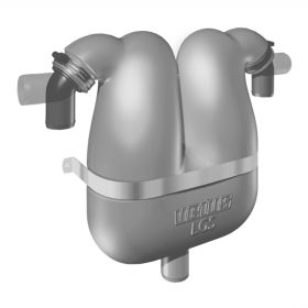 Ø40 mm - 7 liter - Vetus gas/vand separator / svanehals type LGS