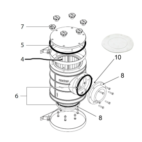 Reservedele til Vetus søvandsfilter FTR1900