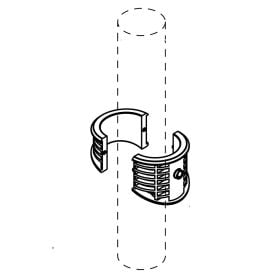 Adapter RESTU til rør, så det passer Ø73 mm piedestaler (PCM, PCF)