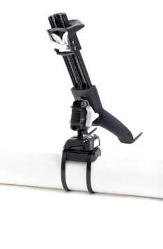 ROKK Mini holder til iPad/tablet med kabelstrips – til montering på ekstra store rør og profiler