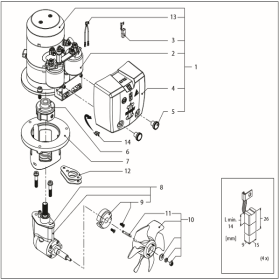 Vetus BOW3512E (12 volt) reservedele - fremstillet >2019 (tunnel Ø 150)
