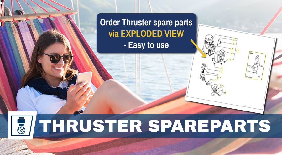 Originale VETUS bov- og hækpropel reservedele